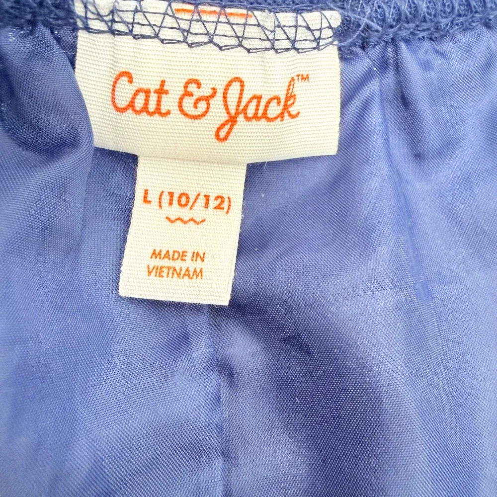 Cat & Jack Girls Navy Blue‎ Sequin Tule Skirt Size L 10/12 Sparkly Party Mini